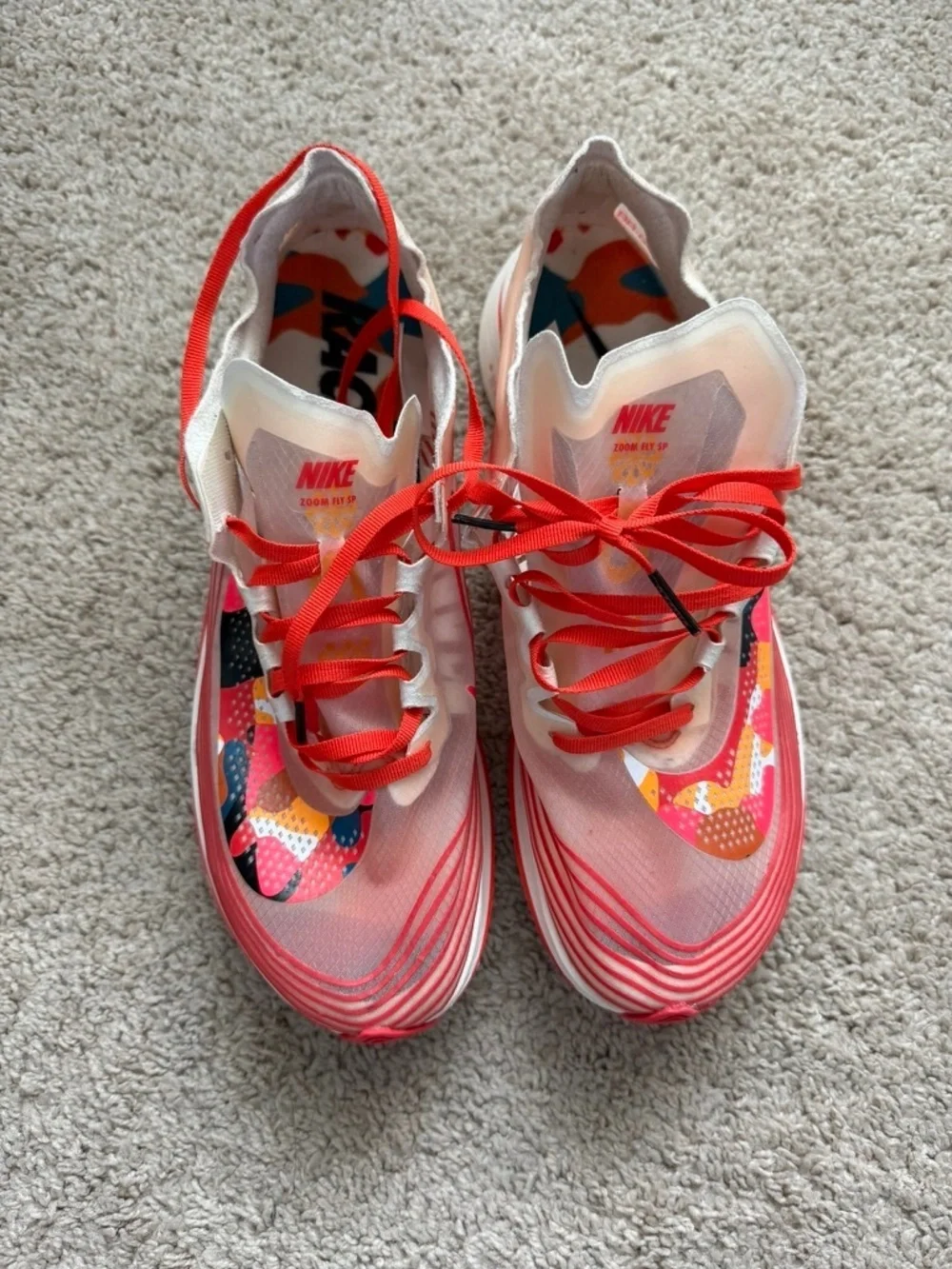 Nike Zoom Fly SP Mens Size 9.5 Translucent Running Shoes AV8074-800